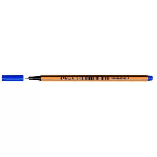 Tűfilc, 0,4 mm, VICTORIA,"Slim", kék
