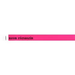 Karszalag, 3/4", tyvek, neon rózsaszín