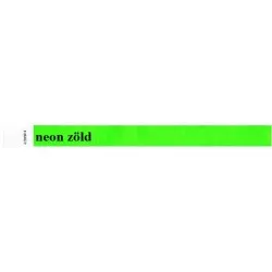 Karszalag, 3/4", tyvek, neon zöld