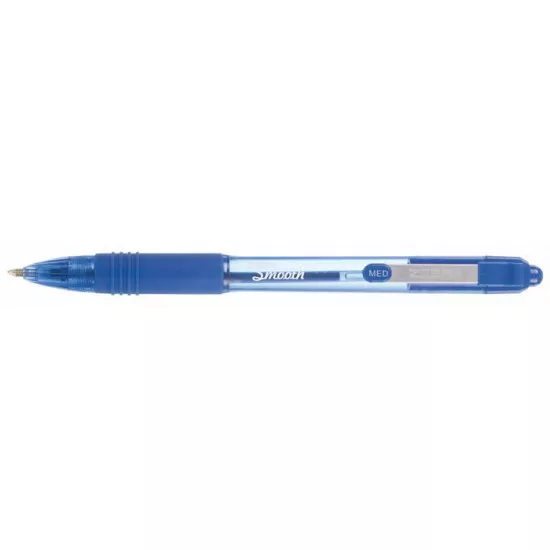 Golyóstoll, 0,27 mm, nyomógombos, ZEBRA "Z-Grip Smooth", kék