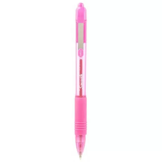 Golyóstoll, 0,27 mm, nyomógombos, ZEBRA "Z-Grip Smooth", rózsaszín