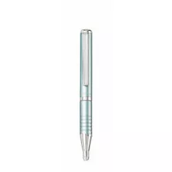 Golyóstoll, 0,24 mm, teleszkópos, metálkék színű tolltest, ZEBRA "SL-F1", kék