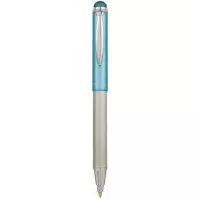 Golyóstoll, 0,24 mm, teleszkópos, rozsdamentes acél, világoskék tolltest, ZEBRA "Telescopic Metal Stylus", kék Golyóstoll, 0,24 mm, teleszkópos, rozsdamentes acél, világoskék tolltest, ZEBRA "Telescopic Metal Stylus", kék