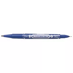 Alkoholos marker, 0,5/1,0 mm, kétvégű, ZEBRA "Mckie Extra Fine", kék Alkoholos marker, 0,5/1,0 mm, kétvégű, ZEBRA "Mckie Extra Fine", kék