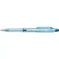 Golyóstoll, 0,24 mm, nyomógombos, ZEBRA "Jimnie Biotube", kék