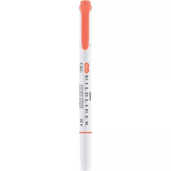 Szövegkiemelő, 1,0/3,5 mm, kétvégű, ZEBRA "Mildliner Warm", cinóber
