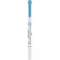 Szövegkiemelő, 1,0/3,5 mm, kétvégű, ZEBRA "Mildliner Warm", füstkék Szövegkiemelő, 1,0/3,5 mm, kétvégű, ZEBRA "Mildliner Warm", füstkék