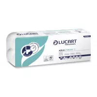 Toalettpapír, 2 rétegű, kistekercses, 22 m, LUCART "Aquastream 10"