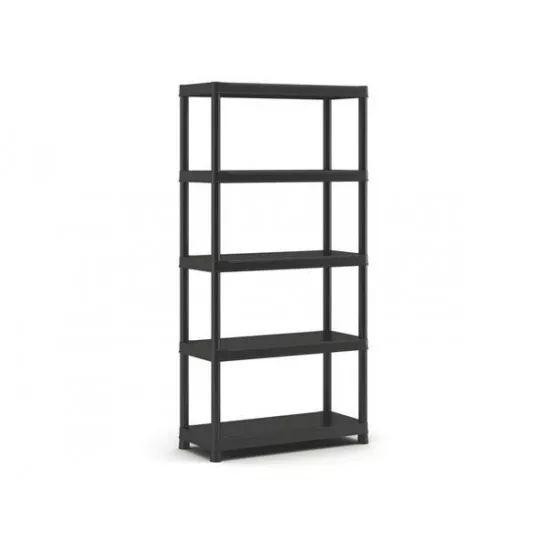 Polcrendszer, 5 polccal, 90 cm, KETER "Plus Shelf"