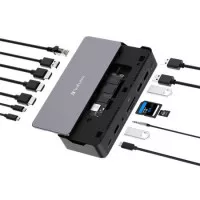 Dokkoló, 15 port, USB-C host, SSD bővítési lehetőség, VERBATIM "USB-C Pro CDS-15S" Dokkoló, 15 port, USB-C host, SSD bővítési lehetőség, VERBATIM "USB-C Pro CDS-15S"