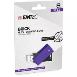 Pendrive, 8GB, USB 2.0, EMTEC "C350 Brick", lila