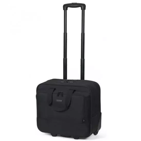 Utazótáska, notebook rekesszel, kerekekkel, 16", URBAN FACTORY, fekete