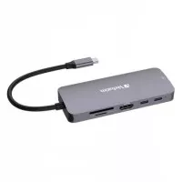 USB elosztó-HUB, 2xUSB-C/1xHDMI/3xUSB-A/RJ45/SD/mSD, VERBATIM USB elosztó-HUB, 2xUSB-C/1xHDMI/3xUSB-A/RJ45/SD/mSD, VERBATIM