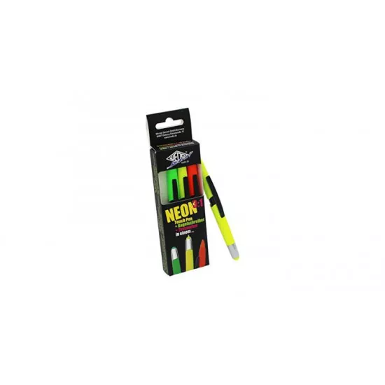 Multifunkciós golyóstoll, szövegkiemelő, érintő toll készlet, WEDO "3-in-1", neon színek