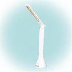 Asztali lámpa, LED, szabályozható, USB, HOME, fehér