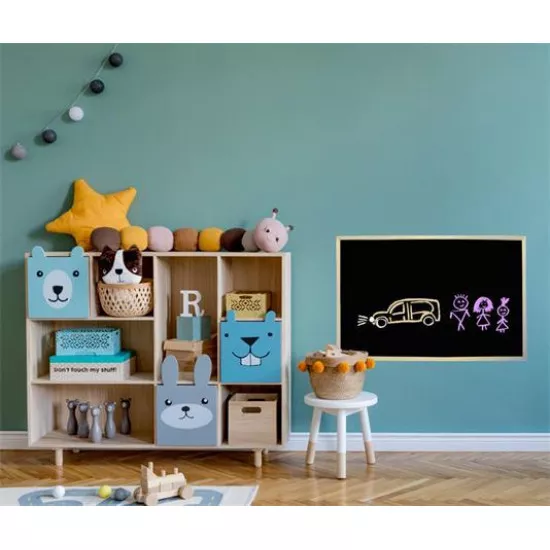 Krétás tábla, fekete felület, nem mágneses, 40x60 cm, fakeret, VICTORIA Krétás tábla, fekete felület, nem mágneses, 40x60 cm, fakeret, VICTORIA