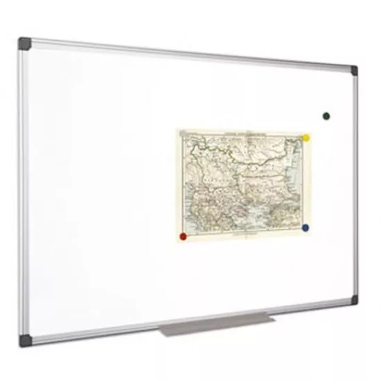 Fehértábla, mágneses, 90x120 cm, alumínium keret, VICTORIA